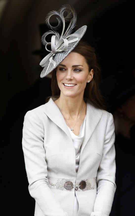 Kate Middleton White Hat